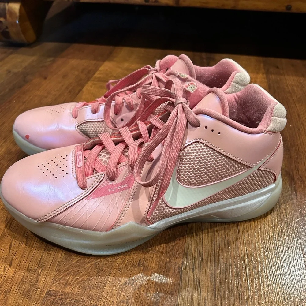 Nike Zoom KD 3 Aunt Pearl Pink Kevin Durant Women’s Size 7 Pearlescent